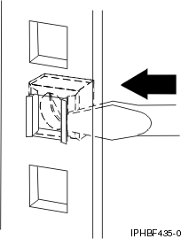 Graphic of inserting a cage nut using a flat-blade screwdriver