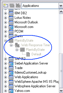 Example of a stopped application.