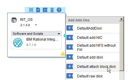 Add default attach block disk add-on