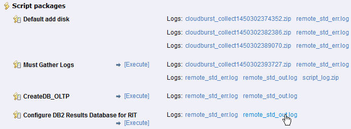 Finding the log file with the database connection details