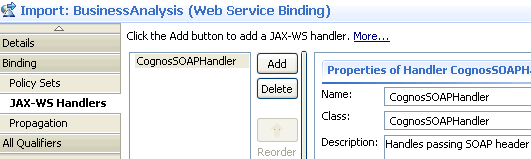Selection of a JAX-WS handler