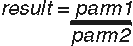 Equation of floating-point complex divide