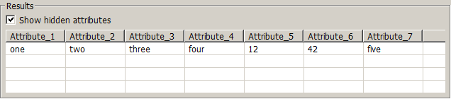 Example attribute value output from Agent parsing a complex log file data row