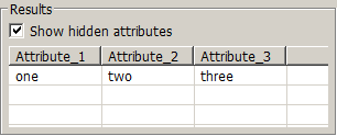 Example attribute value output from Agent parsing a simple log file data row