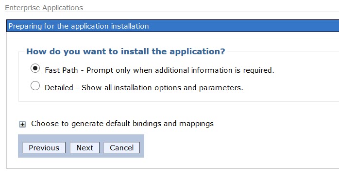 How do you want to install the application?