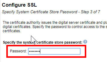 System Certificate Store Password