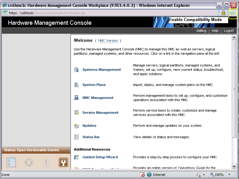 IE 8 refresh issue without compatibility.