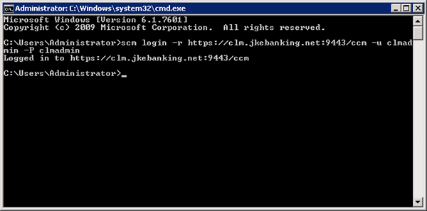 Open command prompt and go to the folder you put log4j.properties, then reproduce the issue of scm command.