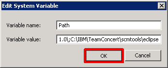 Add the path to scm command as Path system environment if you have not.