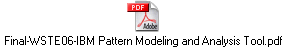 Final-WSTE06-IBM Pattern Modeling and Analysis Tool.pdf