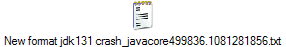 New format jdk131 crash_javacore499836.1081281856.txt