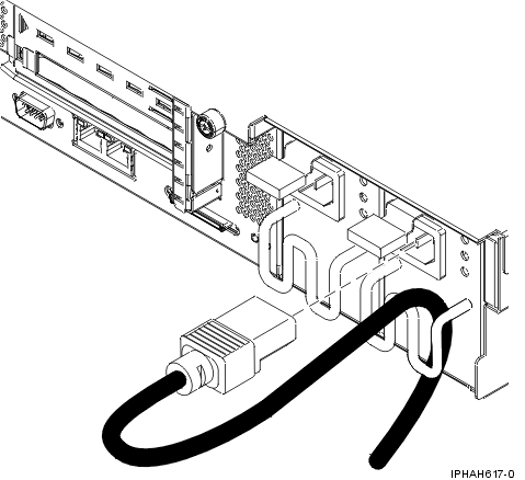 Route the power cord under the retention bracket to prevent the power cord from becoming unplugged unexpectedly.