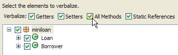 Selecting the All Methods check box