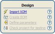 Rule Project Map, Import XOM highlighted