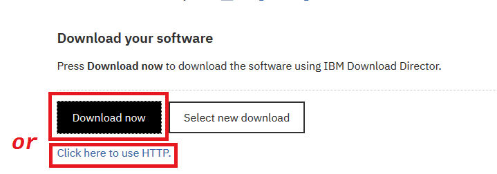 Select Download Now or Click here to use HTTP method.